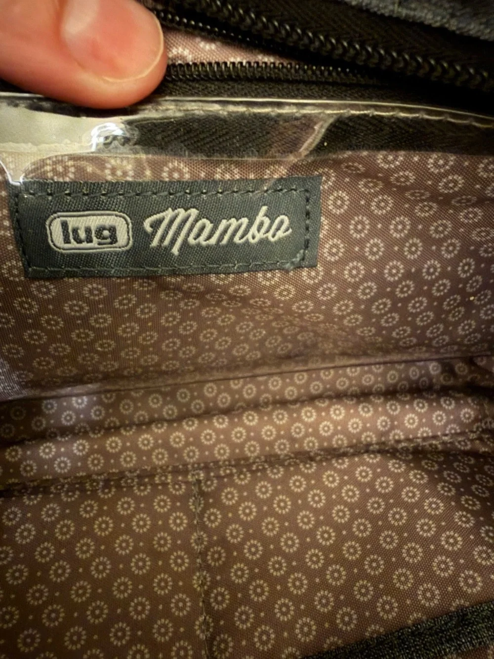 Lug Mambo Gray Crossbody Shoulder RFID Bag w/ Key Holster and Storage EUC
